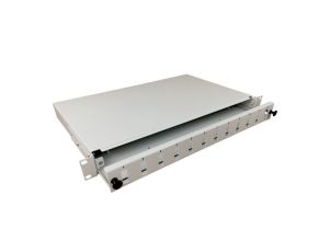 Przełącznica światłowodowa 12xSC duplex 19 1U z płytą czołową, wysuwalna FOP-1U-12SCD-S