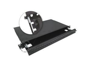 Przełącznica światłowodowa teleskopowa 24xSC simplex / 24xLC duplex 19 1U, wysuwalna FOP-1U-24SCS-C-P