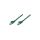 Patch Cord Kat6 U/UTP 1.5m Zielony RJ45 100 Miedź