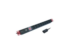 Listwa Zasilająca Rack 1U 8x Gniazdo C13 Kabel C14 do UPS 2m