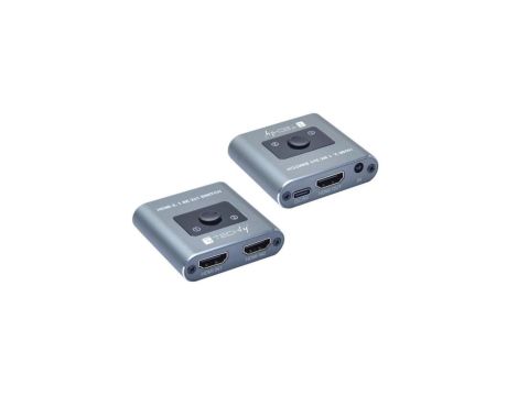 2-Portowy Przełącznik HDMI 2.1 8K*60Hz 2x1 z Pilotem IR