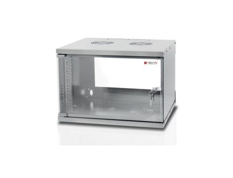 Szafka wisząca ECO RACK 19 9U/450mm zmontowana szara