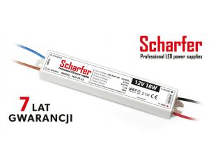 Zasilacz led hermetyczny 12V 18W Scharfer 7Y