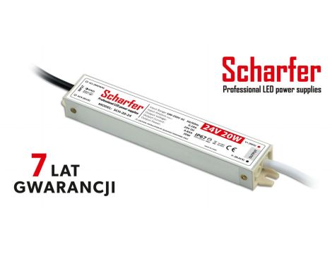 Zasilacz led hermetyczny 24V 20W Scharfer 7Y