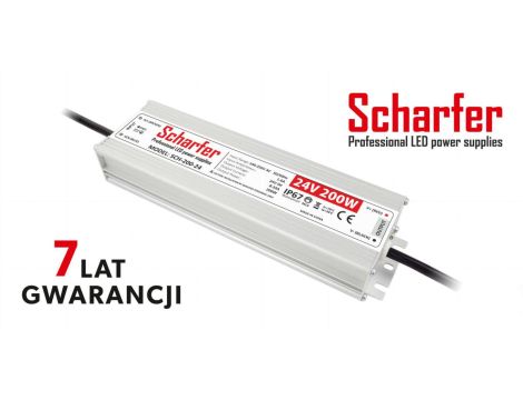 Zasilacz led hermetyczny 24V 200W Scharfer 7Y