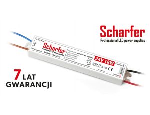 Zasilacz led hermetyczny 24V 18W Scharfer 7Y