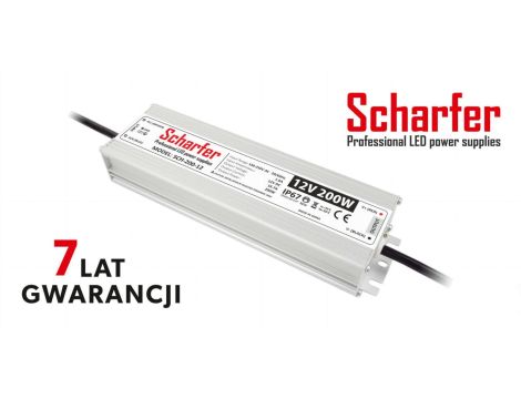 Zasilacz led hermetyczny 12V 200W Scharfer 7Y