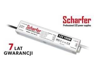 Zasilacz led hermetyczny 12V 100W Scharfer 7Y