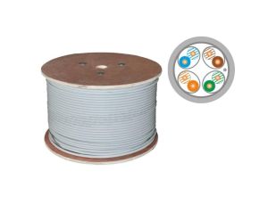 Kabel teleinformatyczny F/FTP kat.6A LSOH Dca (10Gb/s) szary ALANTEC /500m/