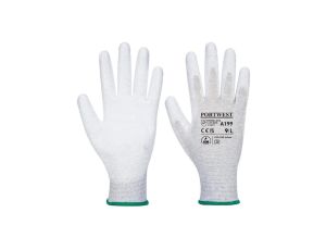 RĘKAWICE ANTYSTATYCZNE POWLEKANE PU A199 ROZMIAR M