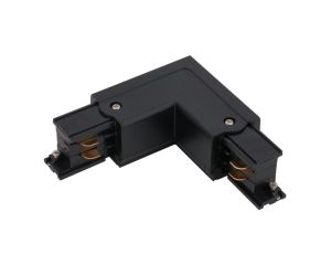 ŁĄCZNIK KĄTOWY CZARNY LEWY CTLS POWER L CONNECTOR LEFT BLACK 8706 Nowodvorski