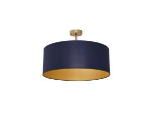 Lampa sufitowa BEN NAVY BLUE/GOLD 3xE27 MLP6457 Milagro