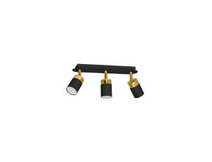 Lampa sufitowa JOKER BLACK/GOLD 3xGU10 MLP6125 Milagro