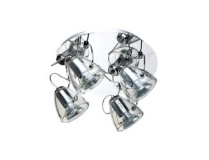 Plafon DALIA 4 szklane klosze i chromowa podsufitka na GU10 LP-763/4C Light Prestige