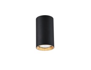 Spot tuba MANACOR czarno-złota 6x13cm GU10 LP-232/1D-130 LIGHT PRESTIGE