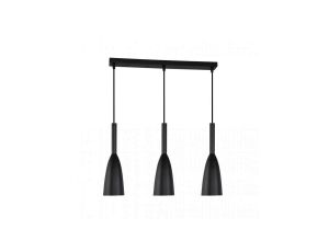 Lampa wisząca SOLIN zwisy na czarnej listwie 3xE27 do salonu LP-181/3L BK Light Prestige