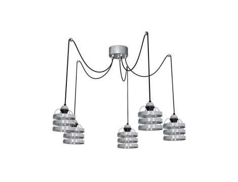 Lampa wisząca LARS GREY 5xE27 MLP788 Milagro