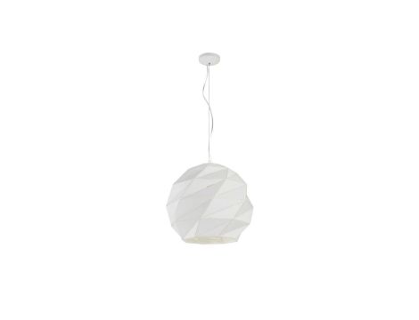 Stylowa lampa REUS biała elegancja zawarta w metalu gwint E27 LP-8069/1P L WH Light Prestige