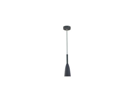 Loftowa lampa wisząca SOLIN szara z subtelnym metalowym kloszem na E27 LP-181/1P GR Light Prestige