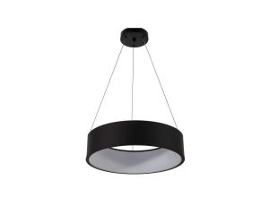 Ledowy ring lampa wisząca MALAGA do nowoczesnego salonu LP-622/1P BK Light Prestige