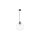 Lampa wisząca PUERTO z dużym szklanym kloszem bańką do salonu LP-004/1P L BK Light Prestige