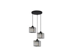 Lampa wisząca Galactico 3 talerz czarna LP-2383/3P Light Prestige