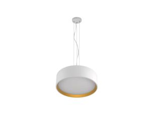 Lampa wisząca HUDSON biało-złota LP-043/1P WH/GD Light Prestige