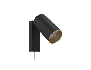 Kinkiet z przewodem MONO I BLACK/GOLD 7765 Nowodvorski Lighting