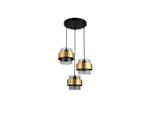 Lampa wisząca Miele 3 dymna LP-866/3P SM/GD Light Prestige