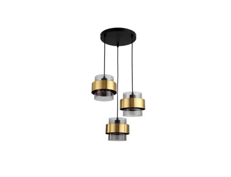 Lampa wisząca Miele 3 dymna LP-866/3P SM/GD Light Prestige