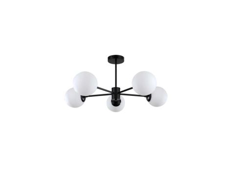 Lampa wisząca Roma 5 czarna LP-1345/5P BK Light Prestige