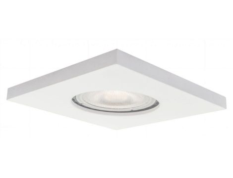 Białe oczko nieruchome LAGOS z IP65 do łazienki, GU10 kwadratowe LP-440/1RS WH square Light Prestige