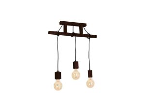 Lampa Wisząca JACK 3xE27 Orzech MLP4360 Milagro