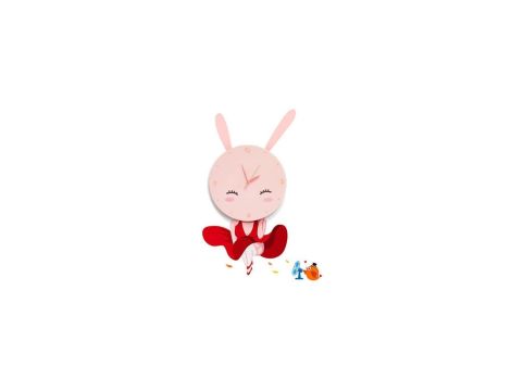 Lampka dziecięca BUNNY LED CLOCK 0,6W LED ML148 Milagro