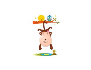 LAMPKA DZIECIĘCA MONKEY 0,6W LED ML115 Milagro