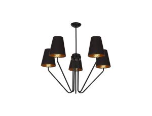 Żyrandol VICTORIA BLACK 5xE27 MLP4913 Milagro