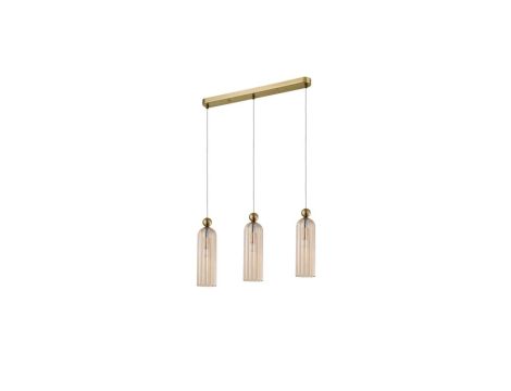 Lampa wisząca Piega 3 LP-939/3L amber Light Prestige