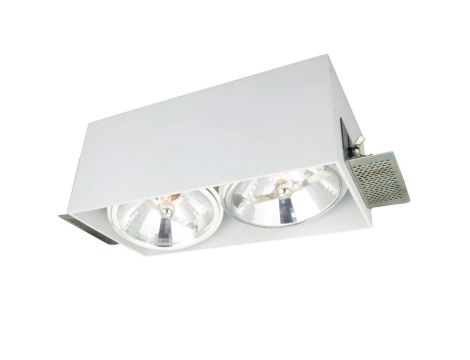 Oczko sufitowe podtynkowe Corleto białe 2xG9 LP-9S22/2R WH Light Prestige