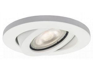 Oczko podtynkowe LAGOS białe z punktowym ruchomym oczkiem LP-440/1RS WH movable Light Prestige