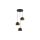 Lampa wisząca 3PŁ YODA BLACK ORBIT 2082 TK LIGHTING