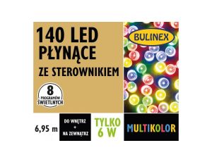 BULINEX 140 LED LAMPKI PŁYNĄCE MULTIKOLOR 6,95m