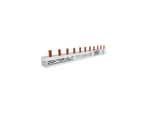 Szyna łączeniowa sztyftowa PS/S 3-fazowa 12-modułowa 10mm2 63A DV 2077
