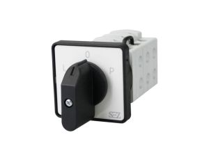 Łącznik krzywkowy L-0-P 500V 16A 3 fazowy z dźwignią oraz szyldem S16 JD 9151 C6