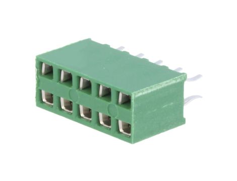 Złącze kołkowe HV-100 żeńskie 10-pin proste 2,54mm THT 2x5 215307-5