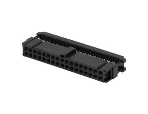 Wtyk IDC żeńskie 34-pin IDC na taśmę 1,27mm złocony czarny 1658621-8
