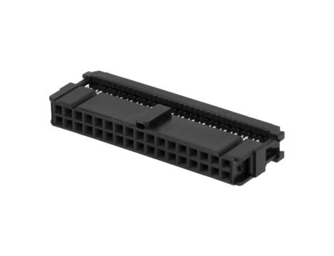 Wtyk IDC żeńskie 34-pin IDC na taśmę 1,27mm złocony czarny 1658621-8
