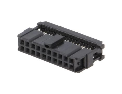 Wtyk IDC żeńskie 20-pin IDC na taśmę 1,27mm złocony czarny 1658621-4