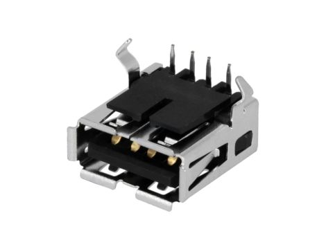 Gniazdo USB A na płytkach drukowanych THT 4-pin kąt 90 1903814-1