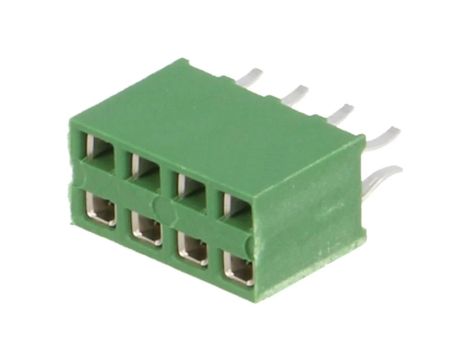 Złącze kołkowe HV-100 żeńskie 8-pin proste 2,54mm THT 2x4 215307-4