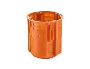 Puszka podtynkowa 60 mm supergłęboka 80 mm łączona za pomocą łącznika ZV60GFw pomarańczowa 33335008